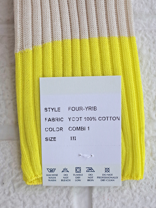 SOFIE D'HOORE　FOUR　Bi-coloured ribbed crew socks　バイカラーリブソックス