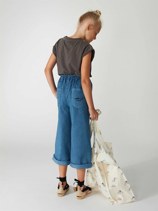 weekend house kids.　ウイークエンドハウスキッズ　Weekend straight pants　キッズストレッチコットンロングパンツ