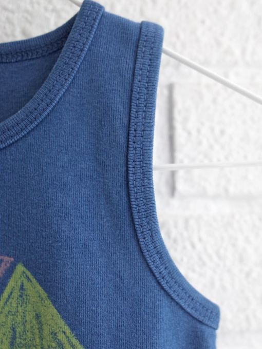 weekend house kids.　ウイークエンドハウスキッズ　Happy faces baby tank t-shirt　ベビータンクトップ