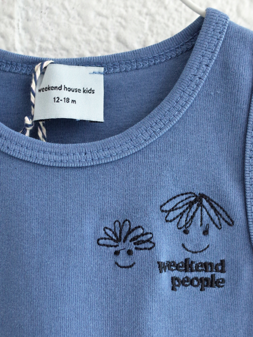 weekend house kids.　ウイークエンドハウスキッズ　Happy faces baby tank t-shirt　ベビータンクトップ