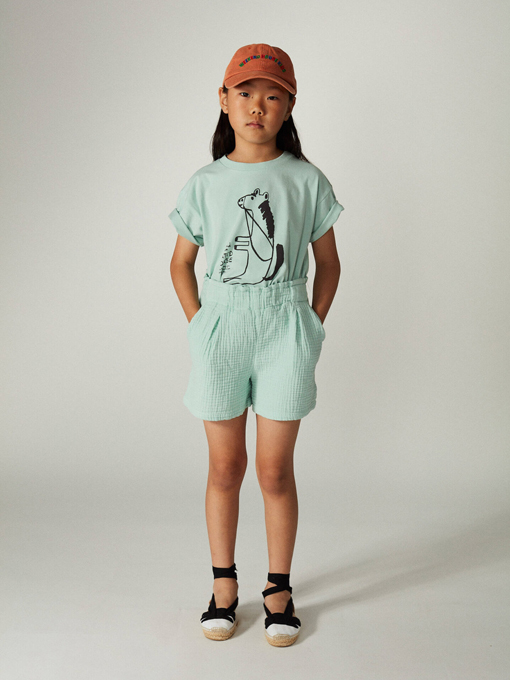 weekend house kids.　ウイークエンドハウスキッズ　Seated horse t-shirt　キッズプリントTシャツ