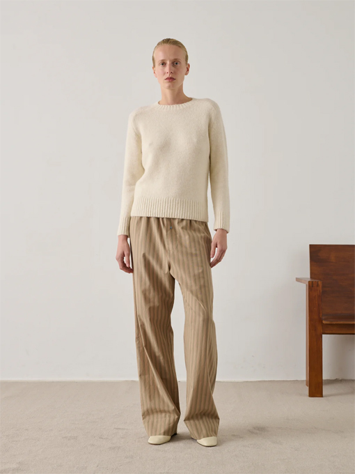 ストライプロングパンツ SOEUR HARLAN