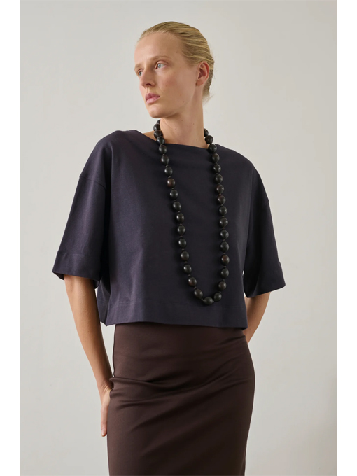 SOEUR　パリ大人服　DAVINA　クロップドジャージートップス