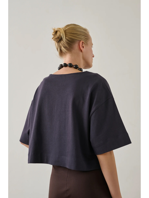 SOEUR　パリ大人服　DAVINA　クロップドジャージートップス