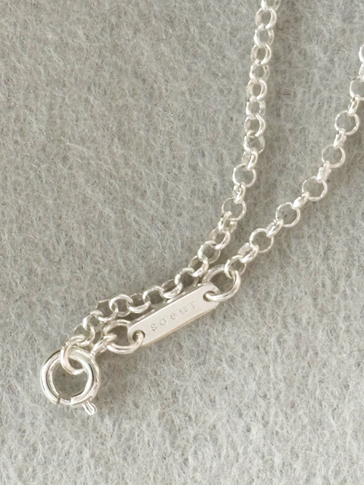 シルバーネックレス　SOEUR　LIGNE GRAINE 　 COLLIER