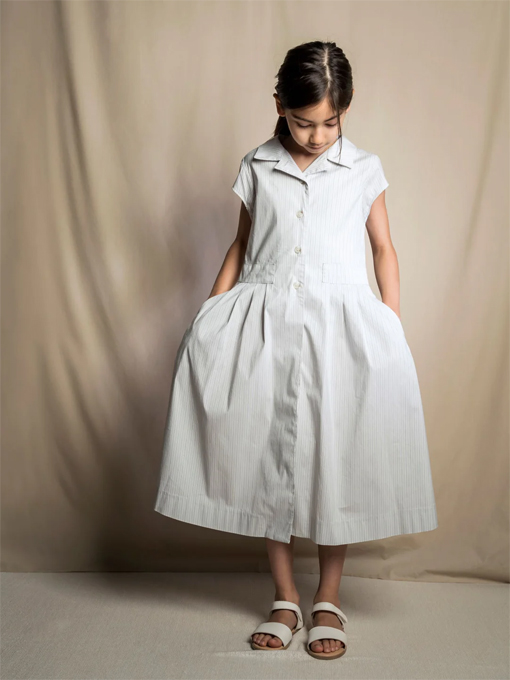 aulutin　オウルティン　フレンチスリーブシャツワンピース