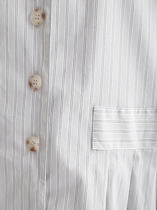 aulutin　オウルティン　フレンチスリーブシャツワンピース