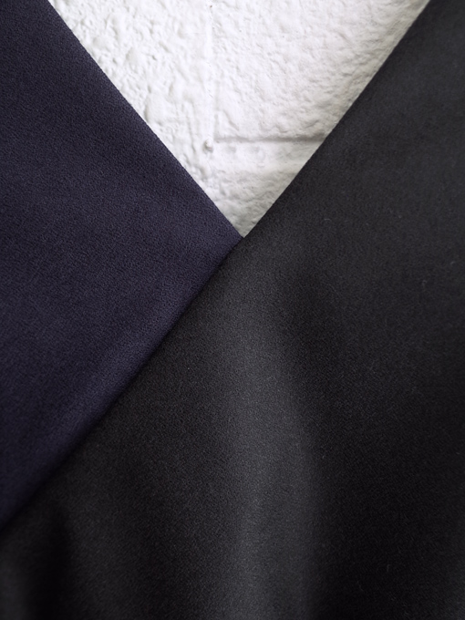 aulutin　ウール切替Vネックジャンパースカート