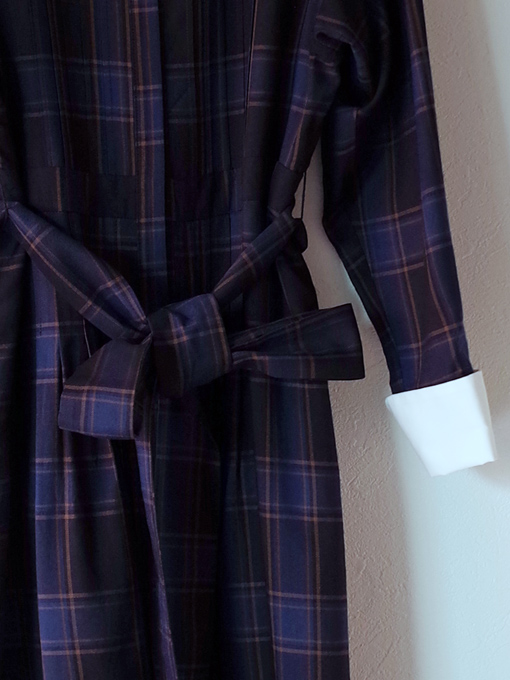 aulutin 　ピンタックシャツワンピース