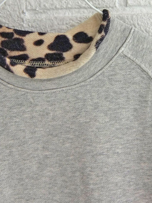 ベルギー子供服 bellerose kids ベルローズキッズ レオパードトリミング薄地トレーナー