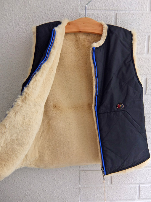 ベルギー子供服 bellerose kids ベルローズキッズ リバーシブルエコファーベスト