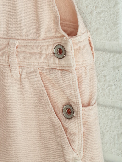 bellerose kids コットンデニムサロペット