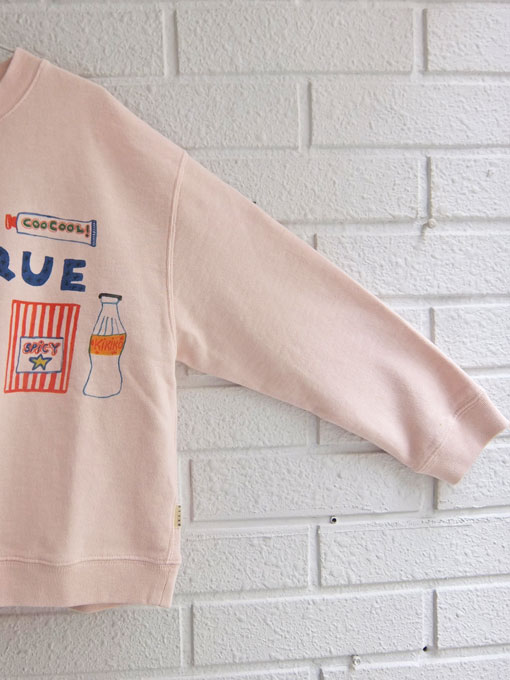bellerose kids ベルローズキッズ プリントトレーナー