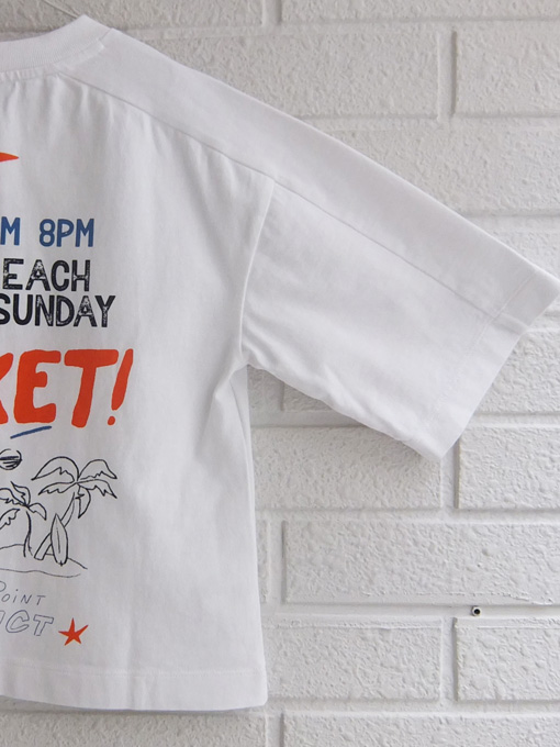 bellerose kids ベルローズキッズ バックプリントポケットTシャツ