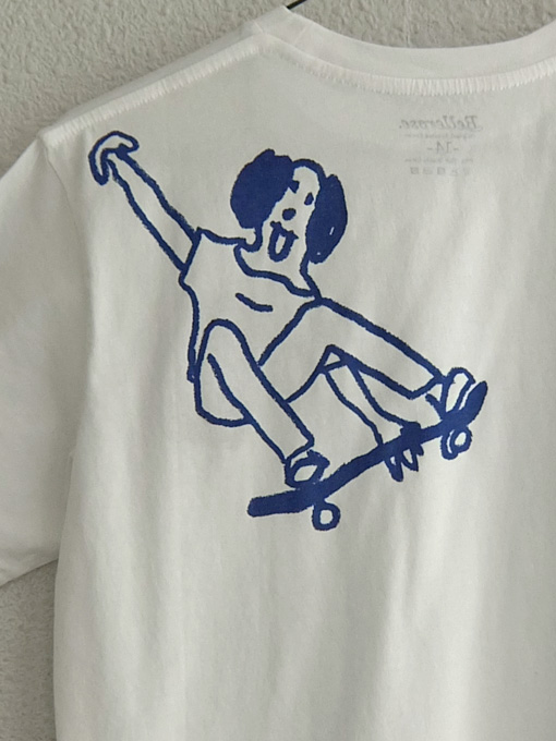 bellerose kids ベルローズキッズ ボーイズバックプリントポケットTシャツ