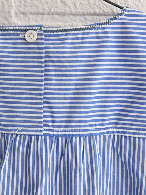 bellerose kids ベルローズキッズ ストライプパフスリーブブラウス