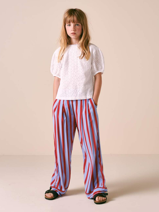 bellerose kids ベルローズキッズ レースパフスリーブブラウス