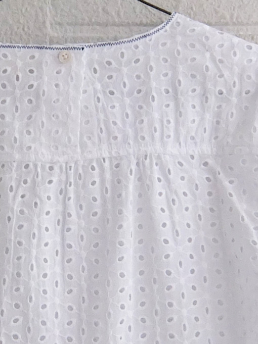 bellerose kids ベルローズキッズ レースパフスリーブブラウス