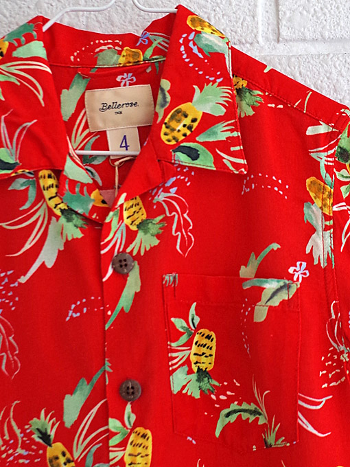 bellerose kids ベルローズキッズ ボーイズ アロハシャツ