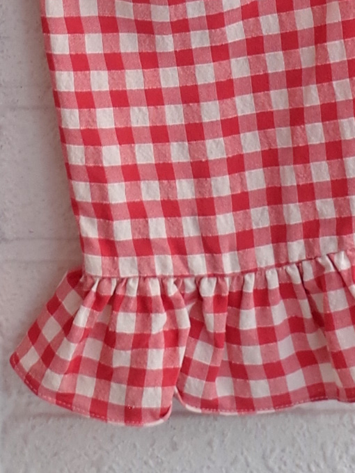 ビスコースコットンギンガムフリルパンツ bellerose kids ガールズコレクション