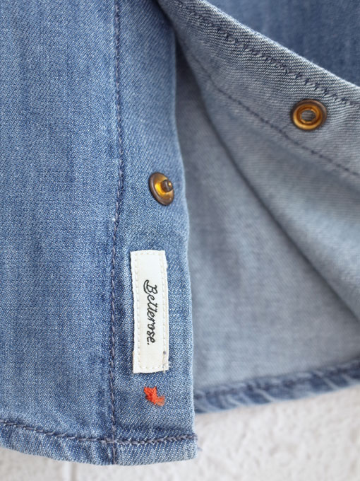 bellerose kids  PEIO　ボーイズ　ソフトデニムウエスタンシャツ