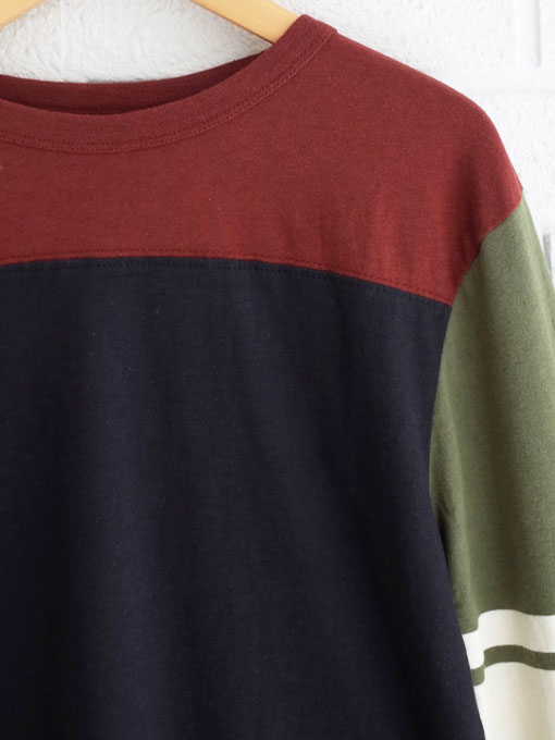 ティーンズ 服 男子　bellerose kids　ボーイズ　カラーブロック長袖Tシャツ