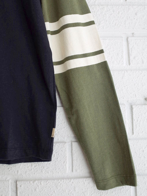 ティーンズ 服 男子　bellerose kids　ボーイズ　カラーブロック長袖Tシャツ