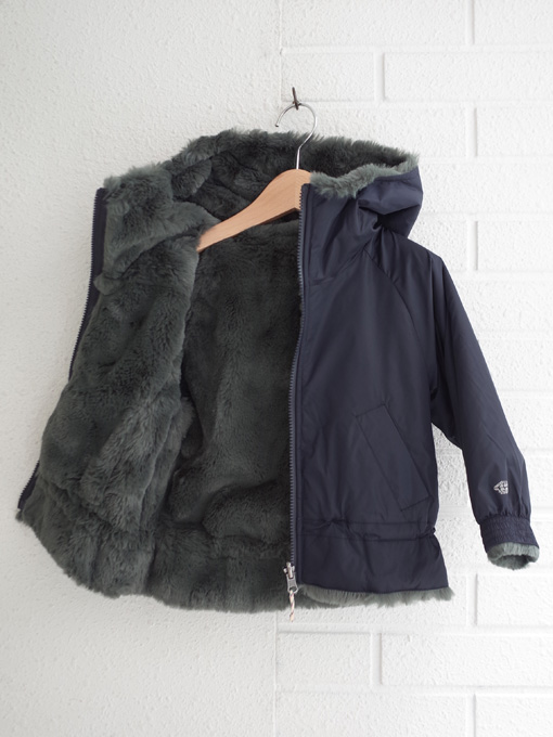 ガールズ　リバーシブルフードジャケット　bellerose kids　HABITAT