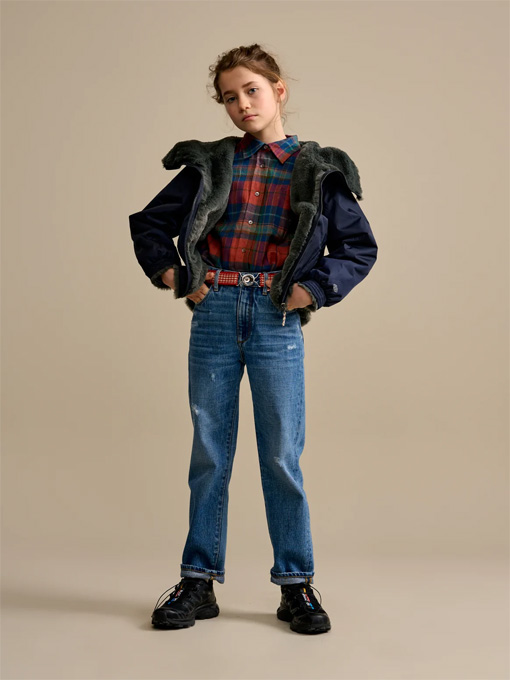 ガールズ　リバーシブルフードジャケット　bellerose kids　HABITAT