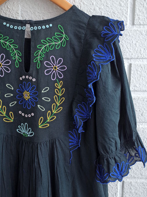 bellerose kids HONEST ベルローズキッズ ガールズ コットン刺繍ワンピース