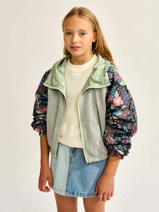 bellerose kids HARROD ガールズ リヴァーシブルナイロンジャケット