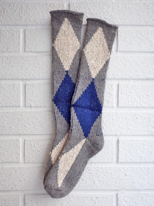 bellerose kids  FOSA　アルパカ混アーガイルハイソックス