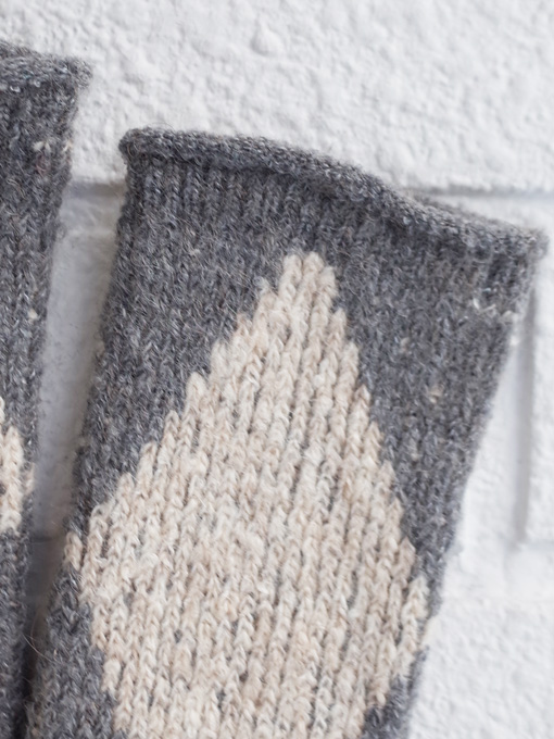 bellerose kids  FOSA　アルパカ混アーガイルハイソックス