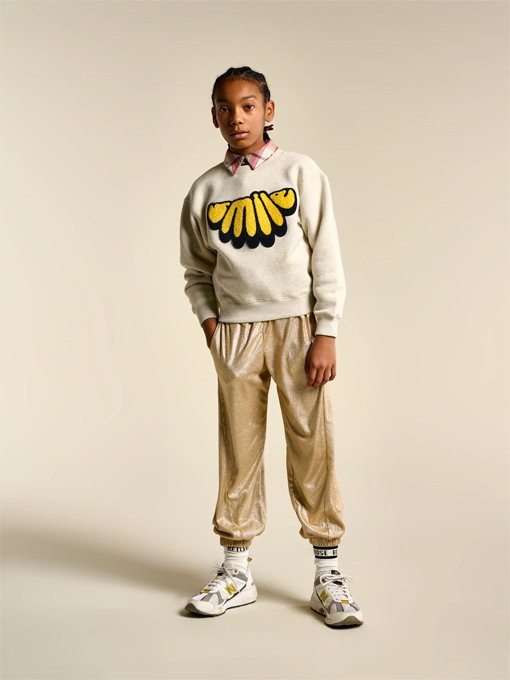 bellerose kids　ガールズ　Smille　ロゴトレーナー