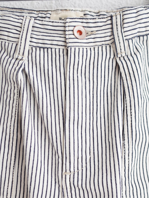 bellerose kids　ベルローズキッズ　ヒッコリーカーゴロングパンツ