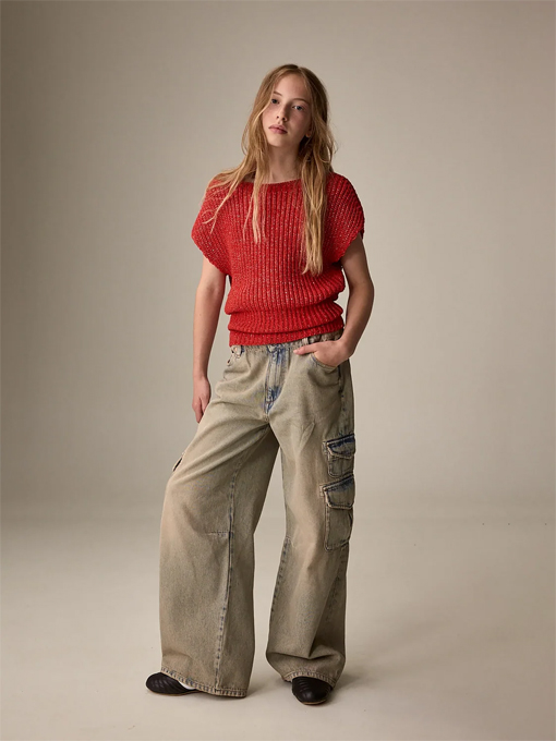 bellerose kids　PIETRA　ガールズ　カーゴデニムパンツ