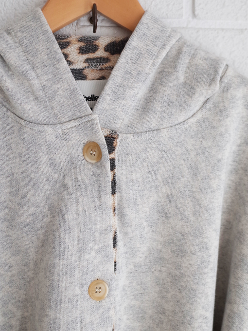 bellerose kids　フードスウェットカーディガン