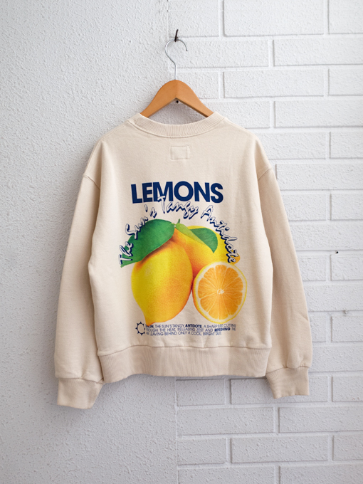 bellerose kids CHAMI　バックプリントトレーナー