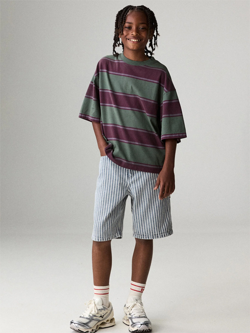 ワイドボーダーTシャツ　キッズTシャツ　bellerose kids　