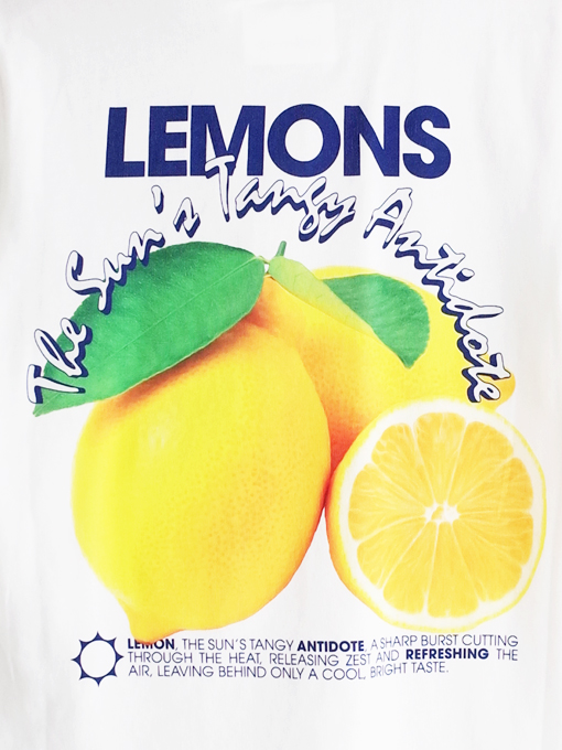 bellerose kids KENNY レモンプリントシャツ