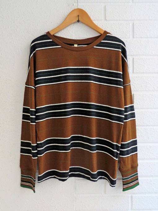 ベルギー レディース bellerose woman ベルローズウーマン マルチワイドボーダーTシャツ