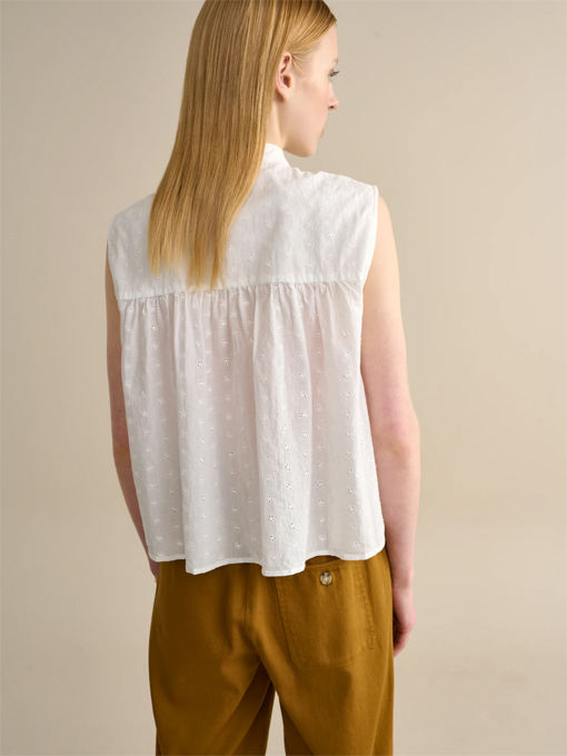 bellerose woman レディース　アイレット刺繍ノースリーブブラウス