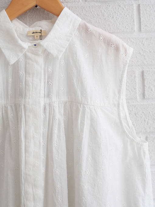 bellerose woman レディース　アイレット刺繍ノースリーブブラウス