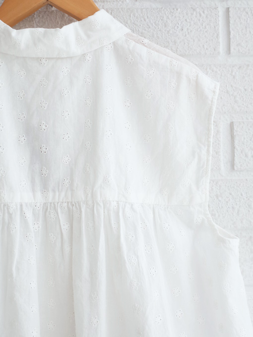 bellerose woman レディース　アイレット刺繍ノースリーブブラウス