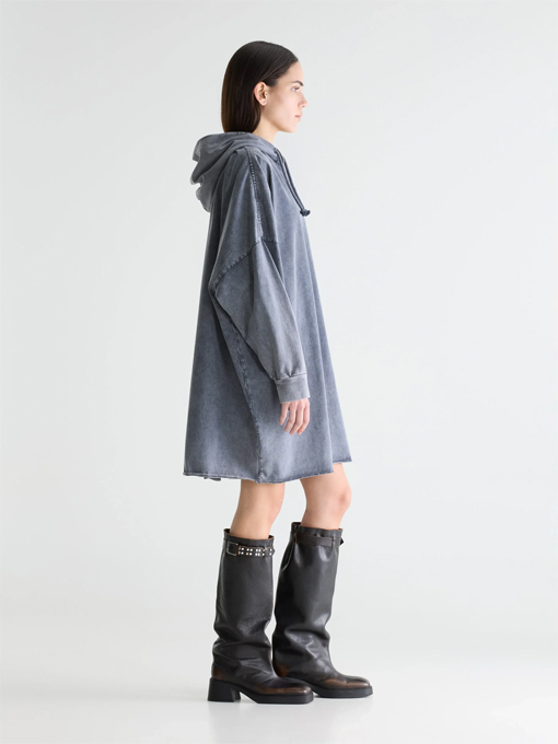 bellerose woman　Fiid sweatshirt dress　レディース　フードスウェットワンピース