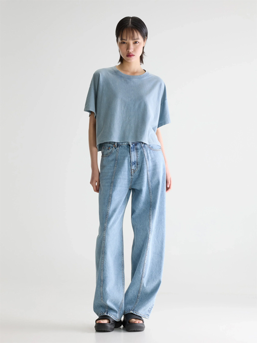 クロップドTシャツ　レディース　bellerose woman　Farpy cropped t-shirt