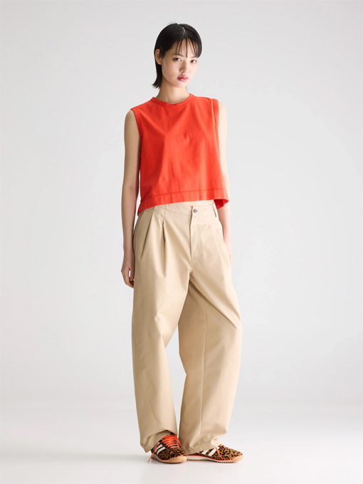 タンクトップ　ノースリーブTシャツ　bellerose woman　Cuare regular tank top