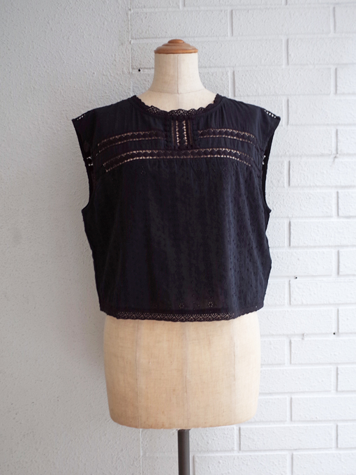 レースブラウス　レディース　bellerose woman　Donna embroidered blouse