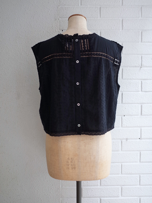 レースブラウス　レディース　bellerose woman　Donna embroidered blouse