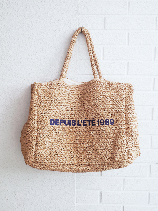  ストローバッグ　レディース　bellerose woman　Itop straw shopping bag